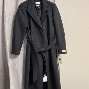 Brand new DKNY On Running Women's Gray Wool Coat